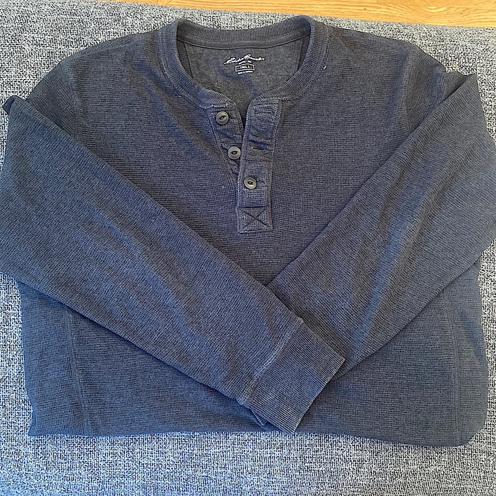 Henley Eddie Bauer Thermal Tall Large